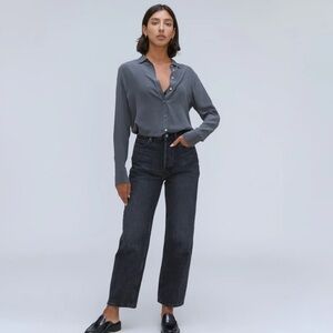 Everlane 90s Way-High Jean in Worn-in Black